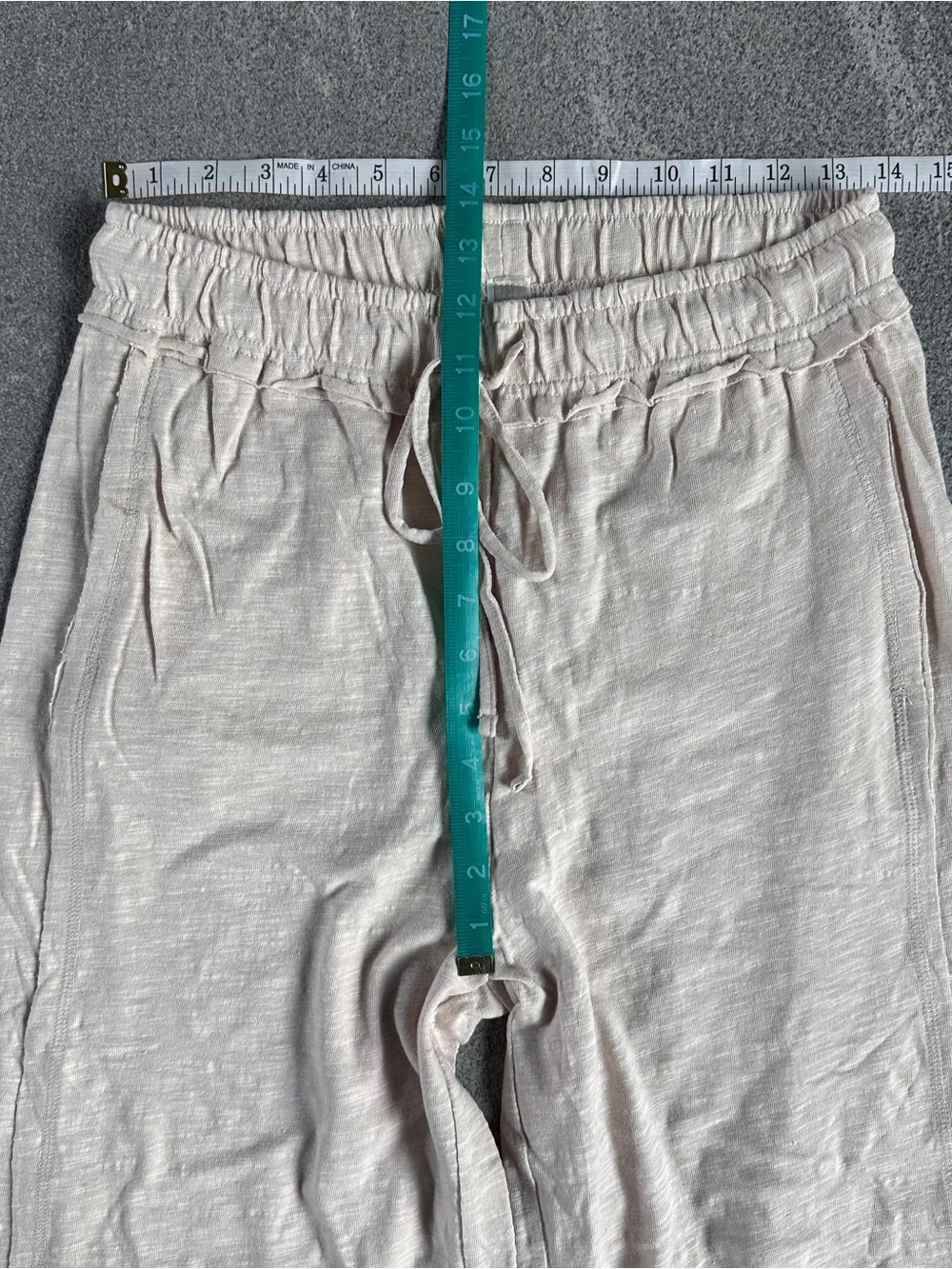 NEW Zenana 100% Cotton Relaxed Slub Short-Sleeved Top Pants Set Beige CSTP-3478 - Picture 13 of 16